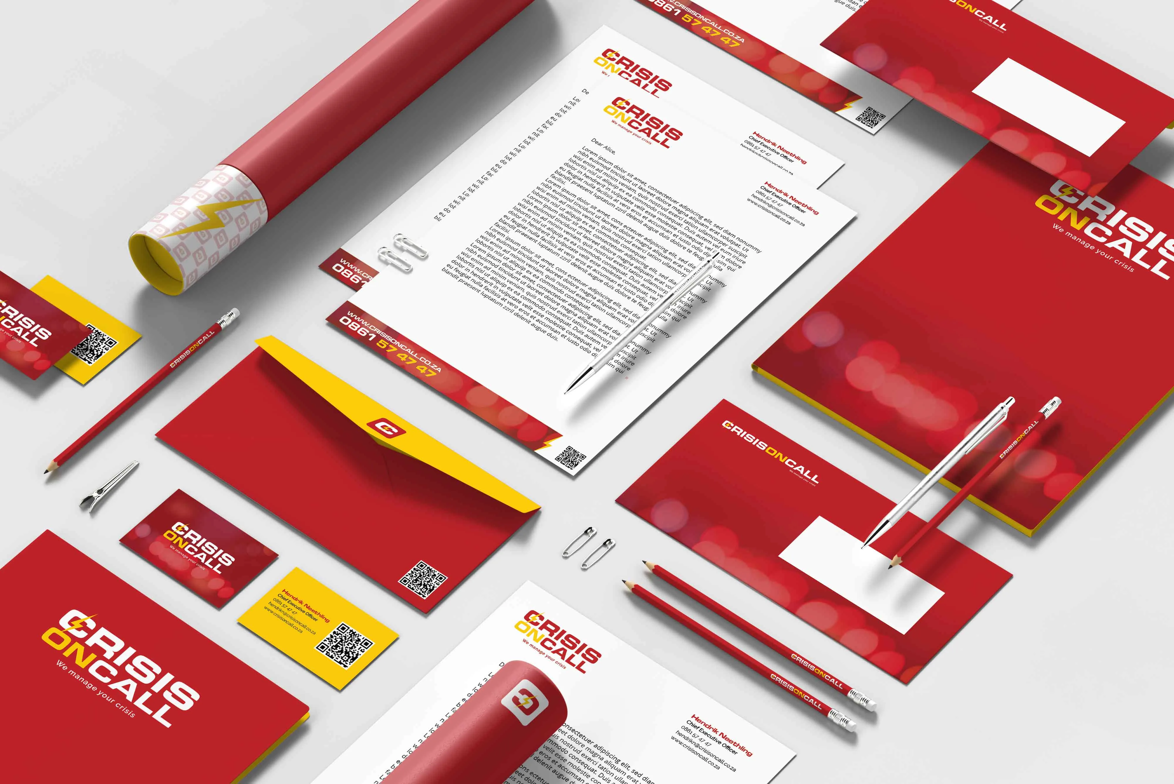 CrisisOnCall brand identity and packaging design by Salt & Light Creations