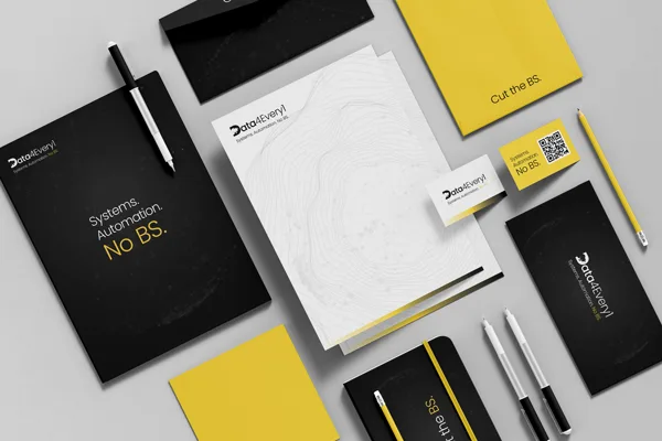 Data4Every1 corporate stationery and branding design